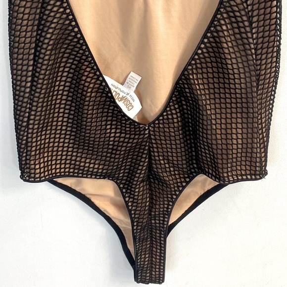 COSMOPOLITAN x Dress the Population Brigette Plunging Halter Bodysuit, Sz S, NWT - Picture 11 of 11